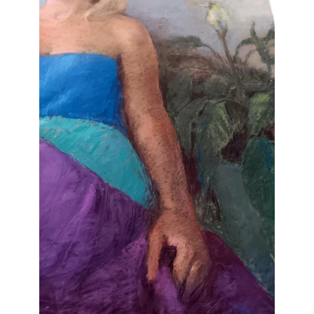 1970s Expressionist Pastel Drawing by Marcia Bouton 1970's For Sale - Image 5 of 5