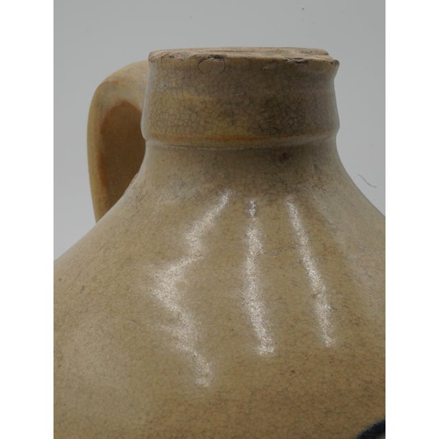 Blue Antique A. Pirola Blue Stoneware Crock Jug For Sale - Image 8 of 10