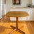 Refinished Scandinavian Modern Teak Square Dining Table. A compact vintage teak dining table with softly rounded corners...