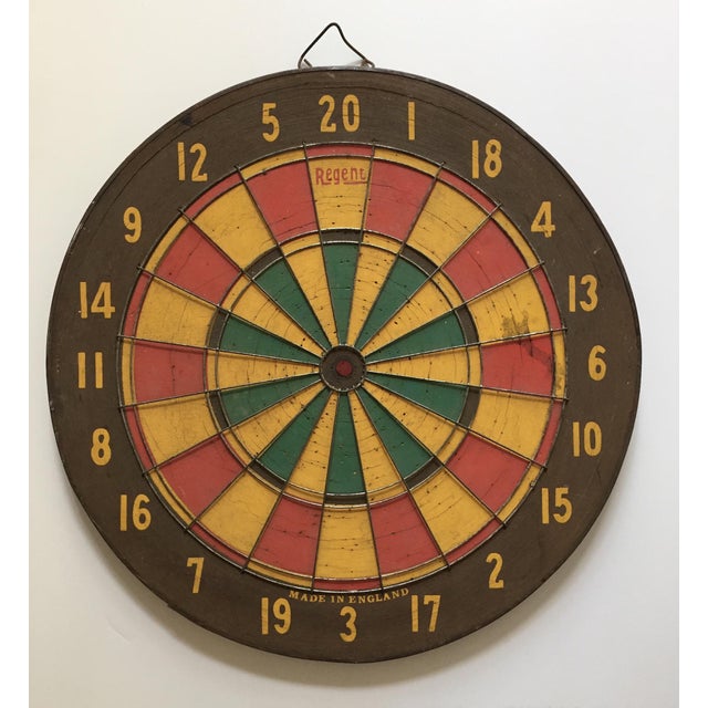 Vintage Regent Dart Board | Chairish
