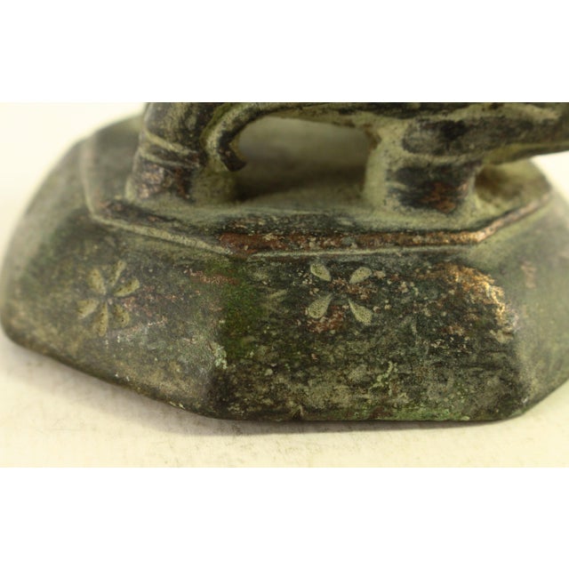 Antique Large Toe Oung Burmese Copper Alloy Opium Weight For Sale - Image 10 of 12