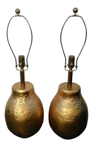 Visual Comfort Aerin Lauder Bleeker Table Lamps Gild / Gold Leaf Finish - a Pair