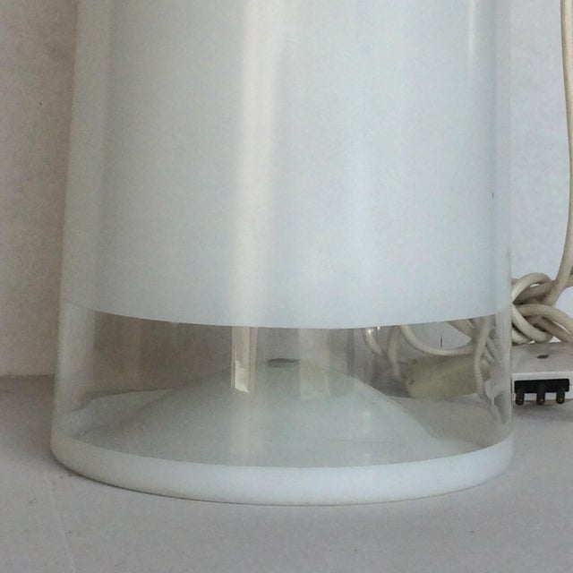 Vintage Murano Glass Table Lamp, 1980s, in Flawless conditions. Designed 1980 to 1989 This piece has an attribution mark,...