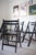 Vintage Painted Black Folding Chairs, Set of 5 For Sale - Image 9 of 18