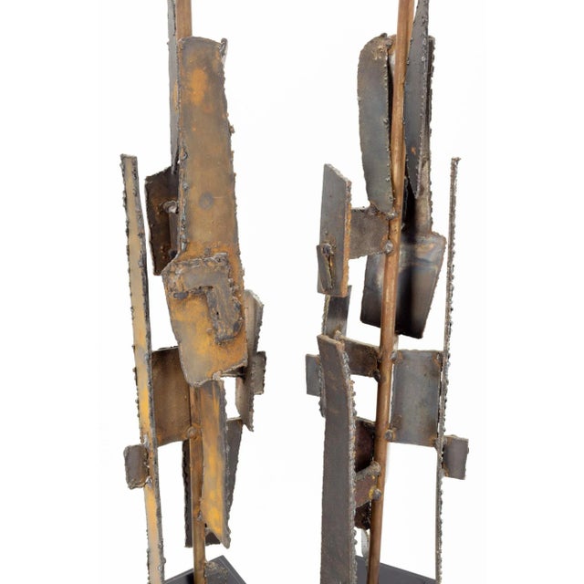 Mid-Century Modern Richard Barr for Laurel Brutalist Mid Century Table Lamps - a Pair For Sale - Image 3 of 13