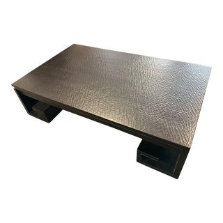 1970s Thomas Pheasant for Baker Scroll Coffee Table For Sale