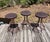 Black Charleston Forge Patinated Wrought Iron Swivel Counter Bar Stools, Set of 3 For Sale - Image 8 of 11