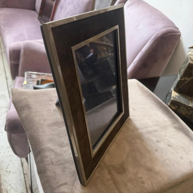 Tommaso Barbi 1970s Mid-Century Modern High Quality Italian Picture Frame For Sale - Image 4 of 13