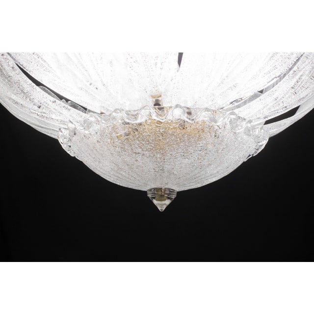 Transparent Sorrento, Italian Murano Glass Ceiling Light or Chandelier, 1970s For Sale - Image 8 of 12