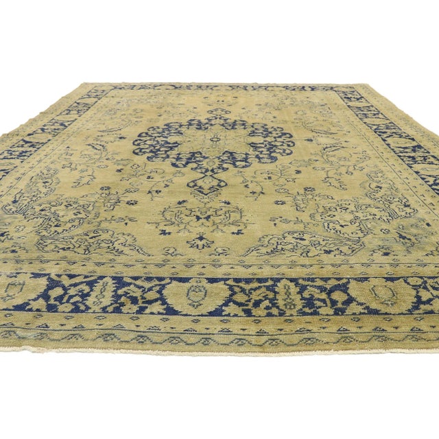 Beige Antique Turkish Oushak Rug - 09'04 X 12'02 For Sale - Image 8 of 10
