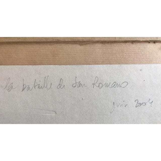 Jean José Baranes, The Battle of San Remo and After the Storm, 2002, Gouaches, Set of 2 For Sale - Image 5 of 11