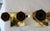 Art Deco 3-Armed Candlesticks in Brass, 1920s, Set of 2, in Good conditions. Designed 1920 to 1949