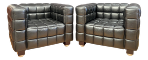 Kubus 8020 Armchairs by Josef Hoffmann for Wittmann, Austria, 1980s, Set of 2