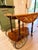 Sorrento marquetry drop-leaf bar cart of unknown brand, in colour walnut.