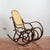 Wood and Straw Rocking Chair in the style of Thonet For Sale - Image 17 of 18