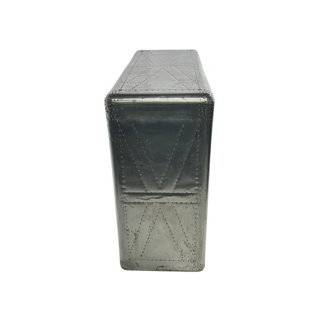 Mid 20th Century Aviator Steel Three (3) Drawers Chest For Sale In Miami - Image 6 of 8