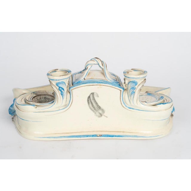 20th Century Porcelain Inkwell by Emile Gallé For Sale - Image 9 of 11