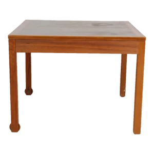 Teak Wood Coffee Table with Wheels by Børge Mogensen for Fredericia