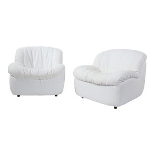 Pair of 1970s Italian Club Chairs For Sale