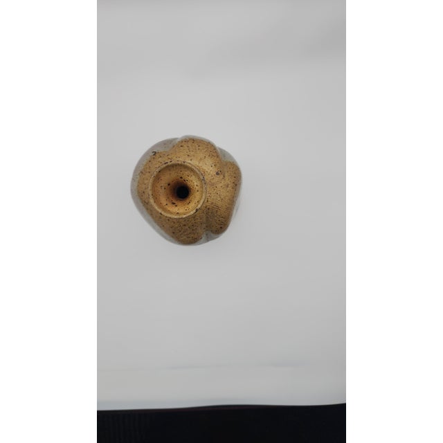 Mid 20th Century Vintage Handmade Studio Pottery Vase For Sale - Image 5 of 7