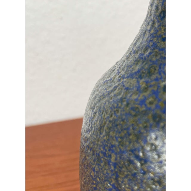 Mid-Century Modern Germany Blue Carafe Vase from Gebr. H.u.G. Claussen, 1960s For Sale - Image 16 of 18