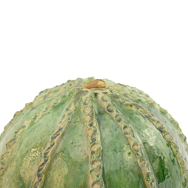 Tamegroute Green Glazed Ceramic Sphere | One of a Kind For Sale - Image 4 of 5