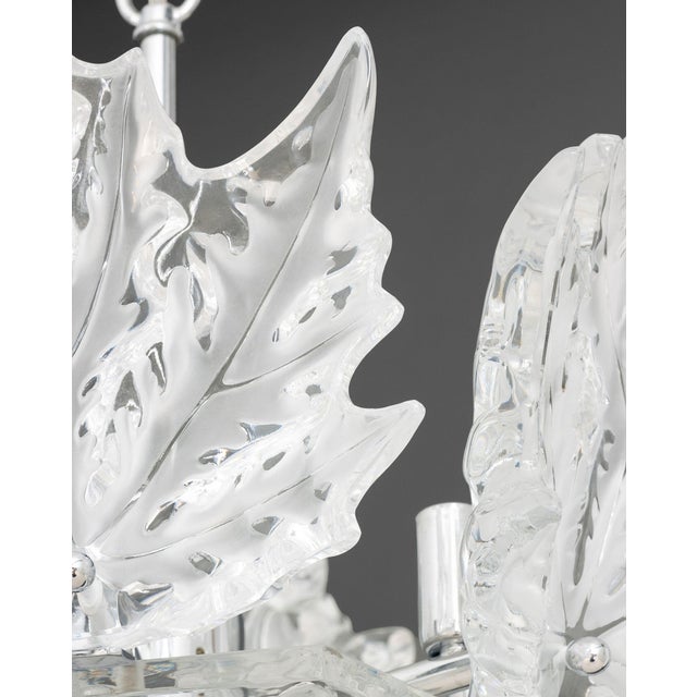 Lalique Crystal "Champs-Elysees" Two-Tier Chandelier For Sale In New York - Image 6 of 12