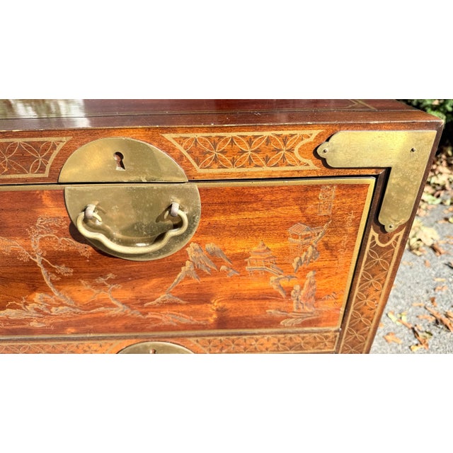 1970s 1979 Drexel Heritage “Et Cetera” Chinoiserie Chest of Drawers For Sale - Image 5 of 15