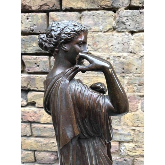 19th Century Bronze of a Roman Goddess For Sale - Image 6 of 9