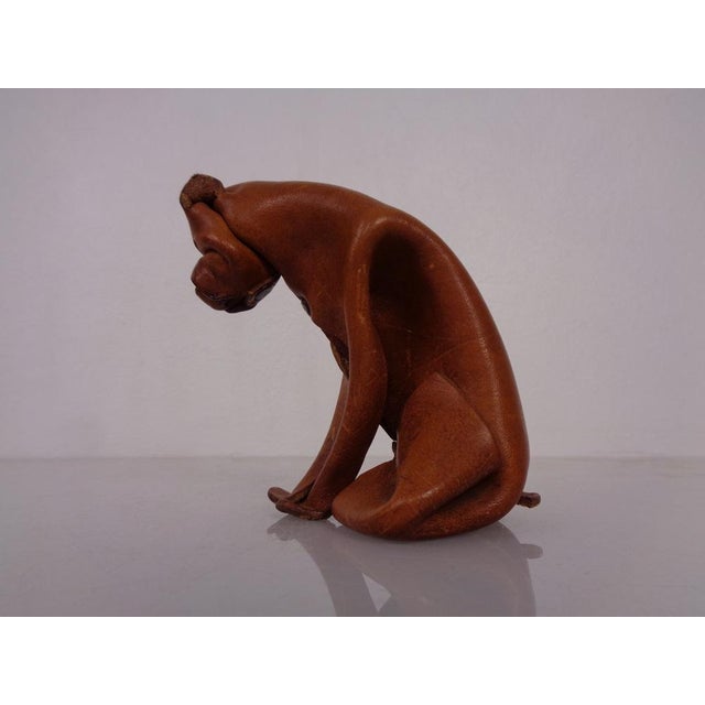 Handmade Leather Boxer Dog from Deru Wiesbaden, Germany, 1960s For Sale - Image 6 of 18