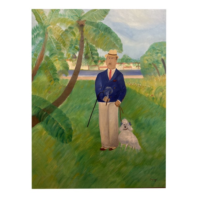 Horacio Sosa Cordeo, El Dendy, 1982, Oil on Canvas For Sale