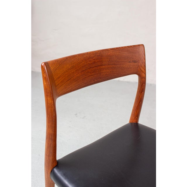 Brown Danish Model 77 Chairs in Teak by Niels Otto (N. O.) Møller for J.L. Møllers, 1960s, Set of 2 For Sale - Image 8 of 18