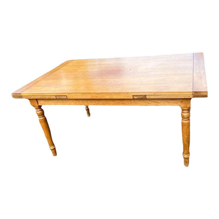 Mid 20th Century Stickley Solid Maple Wood Dining Table with