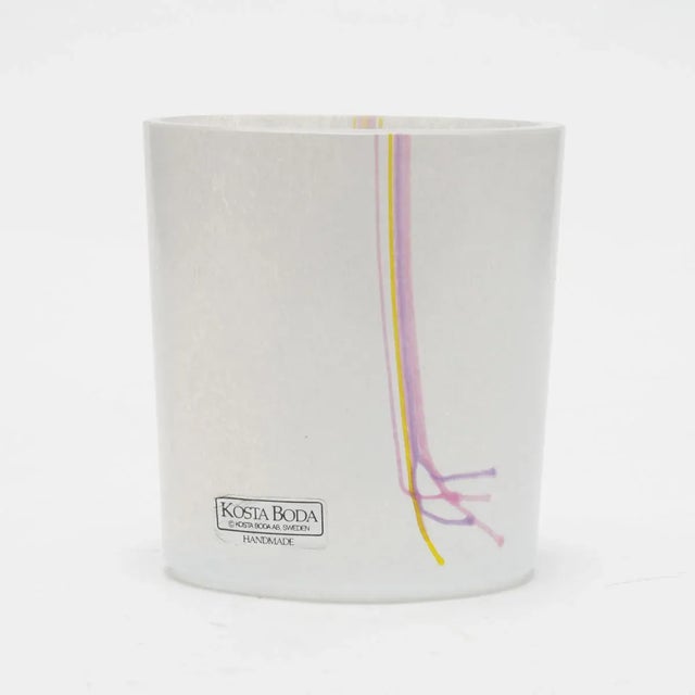 Glass Model 48225 Rainbow Glass Vase by Bertil Vallien for Kosta Boda, 1980s For Sale - Image 7 of 8