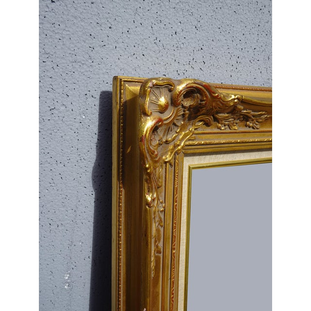 Large 43.5"x31 Vintage French Country Gold Ornate Picture Frame For Sale - Image 4 of 12
