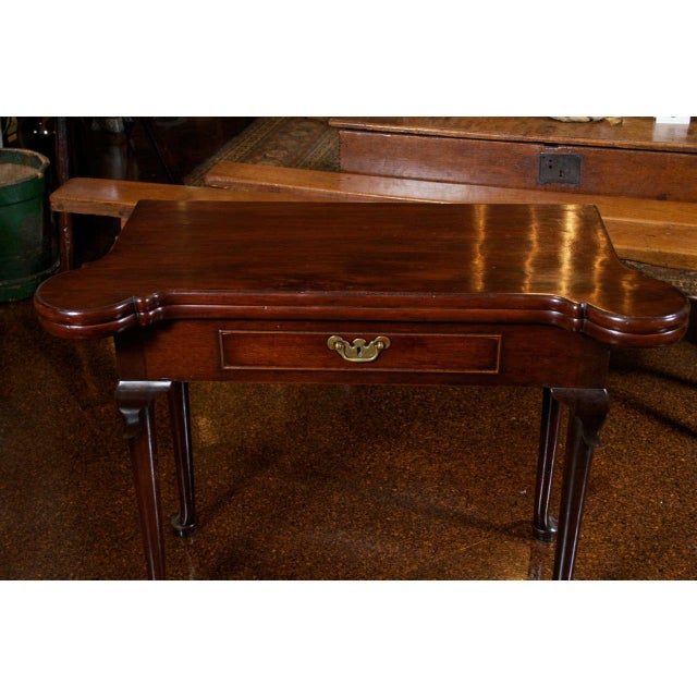 Wood 18th Century Georgian Mahogany Game Table For Sale - Image 7 of 9