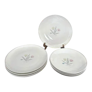Vintage Dinner Set by Bernardaud Limoges France in "Rêveries" Pattern 8 Pieces for 4 People
