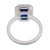 Gia 1.50 Carat No Heat Sapphire Diamond Platinum Engagement Ring, Size 3.25 For Sale In Los Angeles - Image 6 of 6
