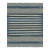 Rug & Kilim's Contemporary Dhurrie Rug in Blue and Beige Stripes - 6x9 For Sale