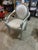 1980s Silver Swan Arm Accent Chair For Sale - Image 4 of 4