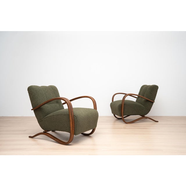 1930s H-269 Armchairs by Jindřich Halabala, Czechoslovakia, 1930s, Set of 2 For Sale - Image 5 of 18