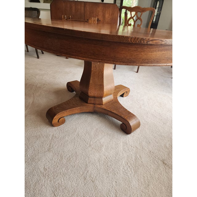 Antique Tiger Oak table, over 100 years old now. In excellent condition.