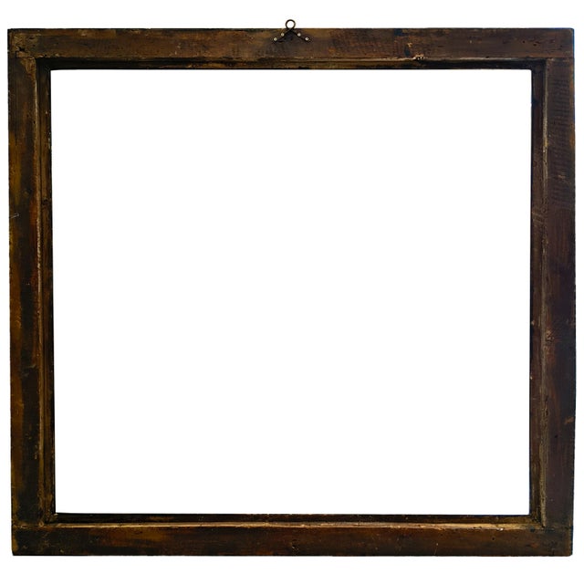 Black Large Antique Italian Mirror in Ebonized and Gilt Wood Frame in the style of Salvator Rosa, 1890s For Sale - Image 8 of 9