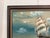 Large Vintage Signed Original Marine Oil Painting Tall Ship Nautical Seascape For Sale - Image 11 of 14