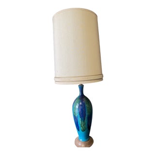 Mid Century Large Ceramic Table Lamp For Sale