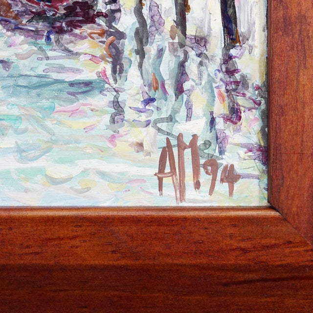 Oil Painting by Alexander Michael - 'Return to the Island', Lake Chiemsee For Sale - Image 4 of 7