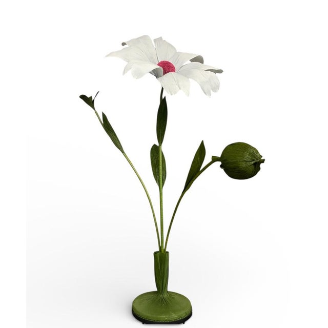 A monumental botanical sculpture standing approximately 73 inches tall, handcrafted by a skilled artisan in Scotland. This...