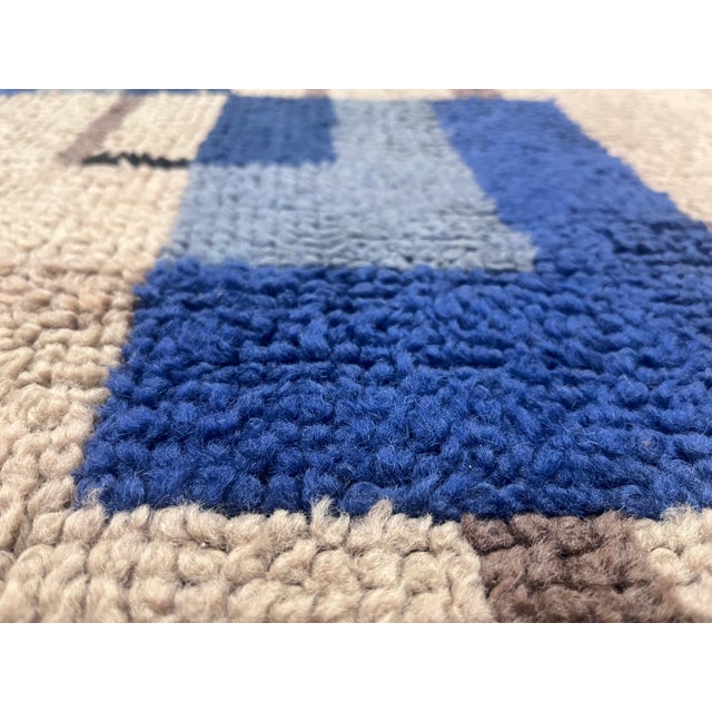 Mid-Century Modern Fine Mid Century French Wool Rug 4'9" X 7'3" For Sale - Image 3 of 8