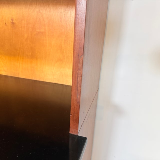 Mid-Century Modern German Apothecary Cabinet in Mahogany, Formica & Brass, 1950s For Sale - Image 12 of 15