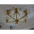 Mid-Century Modern Italian Mid-Century Modern Stilnovo Style Brass Chandelier For Sale - Image 3 of 9